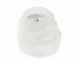 Candle holder White Selenite 80 mm