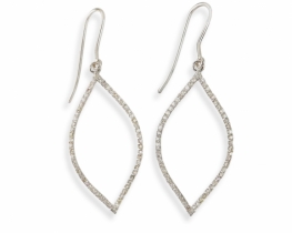 White Gold Earrings VENUS with Diamonds