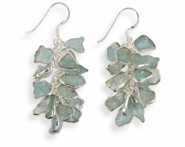 Aquamarin Earrings Natur