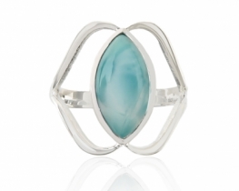 Prstan larimar Marquize