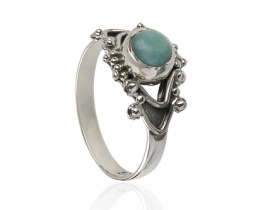 Ring Larimar 6 mm