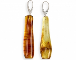 Amber Silver Earrings Vitalis