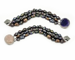 Pearl Bracelet Biwa Peacock 3R 