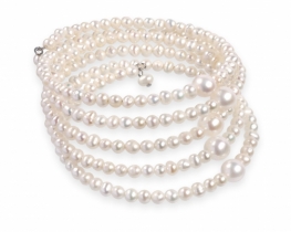 Multi strand Pearl Bracelet 5 - 8 mm