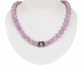 Silver Necklace Kunzite - Vintage