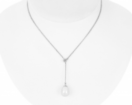 Silver Chain with Freshwater Pearl LUCIA 