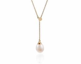 Silver Chain with Freshwater Pearl LUCIA 