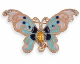 Butterfly Classic and Papillon Kaleidoscope brooch