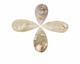 Sakura Agate Pendant Cherry Bloom