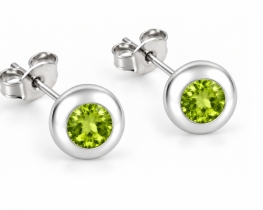 Srebrni uhani Peridot – Gea