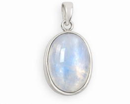 Srebrn obesek Bella Mavrični mesečev kamen 