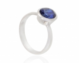 Silver Ring OPUS Blue Kyanite