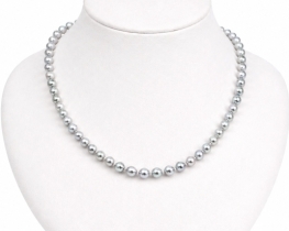 Akoya Pearl Necklace Silver Star