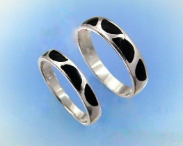 Silver Ring BLACK & WHITE