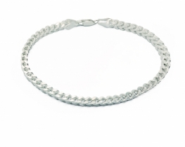 Silver Men's Bracelet Franco