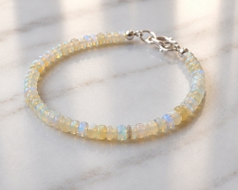 Opal zapestnica CELESTIA 5 - 6 mm