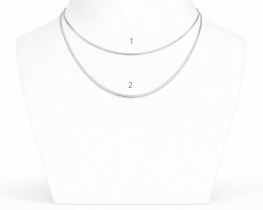 Srebrna verižica MINI KAČA 45 cm