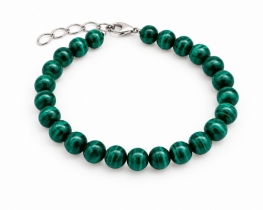 Malahit Verde zapestnica 8 mm