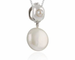 Pearl Silver Pendant Miramar 16 mm