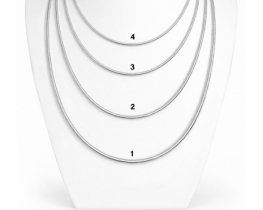 Srebrna verižica KAČA 1,6 mm - 60 in 70 cm