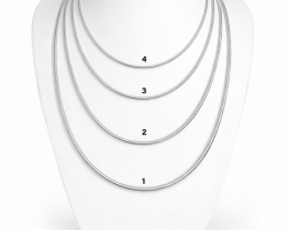 Srebrna verižica KAČA 03 - 1,1 mm 42 cm