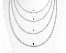 Srebrna verižica KAČA 1,2 mm - 50 cm