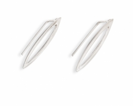 Silver Earrings Spikes