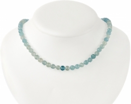 Aquamarine Necklace AQUARIUS Gold 6 mm