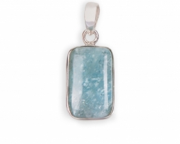 Srebrn obesek Akvamarin Mareis