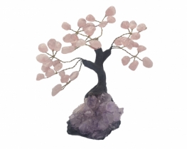 Roževec in Ametist drevo s kristali