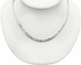 Silver Necklace CURB 1.4 mm - 60 cm