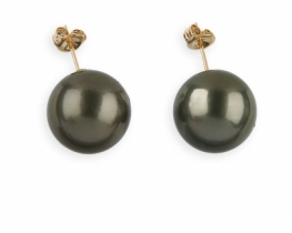 Pearl Earrings Tahiti Nui 12,8 mm