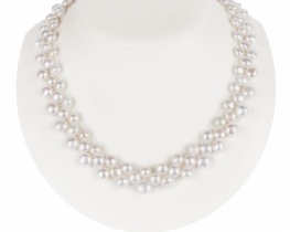 Three-row Pearl Necklace EVA 8 mm