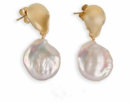 Pearl Earrings Biwa Pearl Oceanis