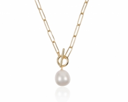 Silver Chain with Freshwater Pearl AVA