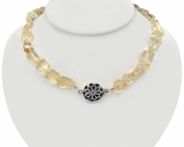 Citrine necklace Lotus