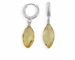 Uhani ELVIRA Cherry & Cognac jantar