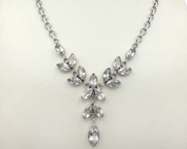 Silver Necklace Anabella- Rock Crystal