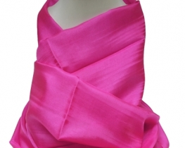 Silk Scarf Cocoon - Pink Fuchsia