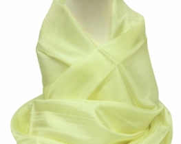 Silk Scarf Cocoon - pastel Yellow