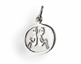 Silver Pendant HOROSCOPE - TWINS