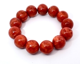 Zapestnica Corallo Rosso 15 mm