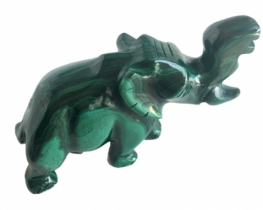 Elephant - Malachite figurine 125 x 68 x 45 mm