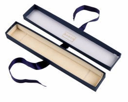 Gift Box with Ribbon – Navy Blue