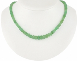 Chrysoprase Necklace Alisa 4 - 9 mm