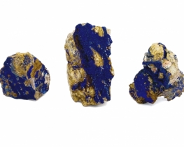 Azurit minerali - 3 velikosti