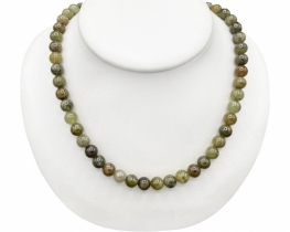 Green Garnet Necklace 8 mm