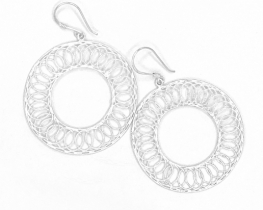 Silver Earrings Mistique Hoops