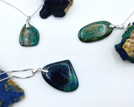 Silver Pendant Azurite  ATLAS