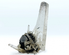 Rock Crystal & Hematite Druz